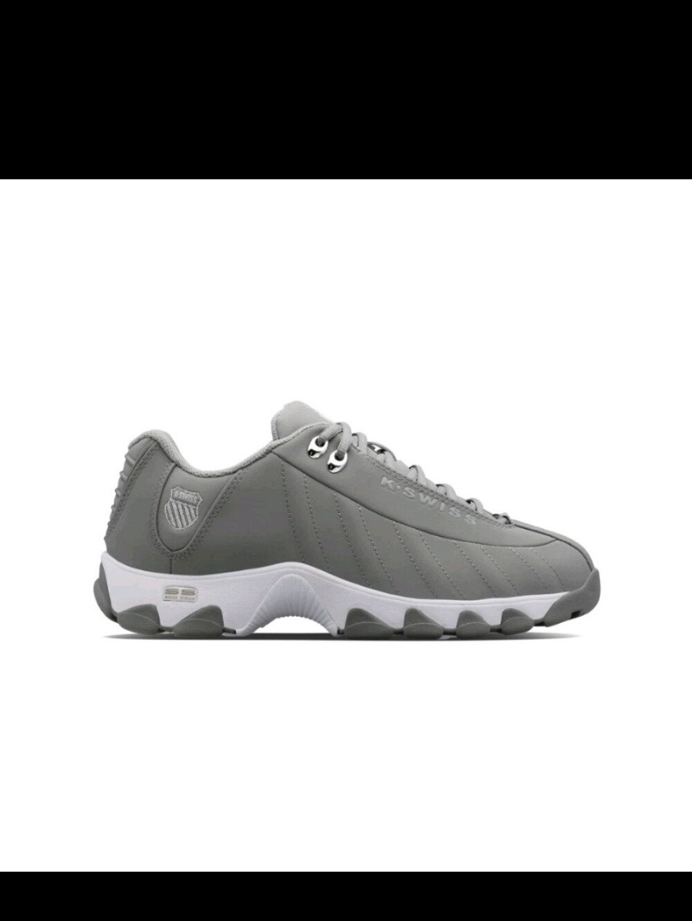 K-Swiss Men's ST 329 CMF Leather Sneaker Neutral/Gray/Silver - Picture 9 of 9